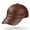 Brown, variant on Black  Leather Baseball Cap Adjustable  Real Lambskin Leather Hat Sports Visor for Men