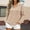 A1 Beige, variant on Womens Quarter Zip Color Block Henley Collared Sweatshirt Long Sleeve Striped Half Zip Pullover,Ribbed Trim Cuffs,Casual Dropped Fit Casual Oversized Tops Fall Fashion Khaki S