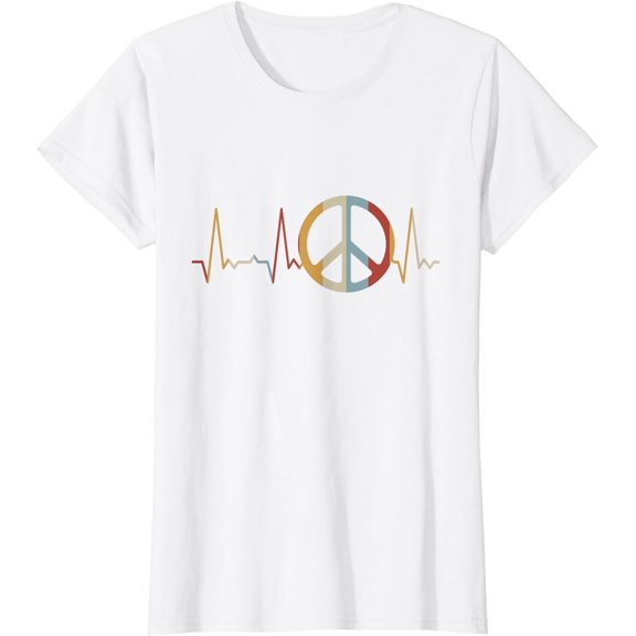 Heartbeat Peace Sign T-Shirt