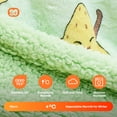 thumbnail image 3 of Manta portátil con capucha para reír, diseño de aguacate, sherpa, cálida, 3 of 7