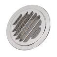 thumbnail image 4 of Housse de Grille d'Aération en Acier Inoxydable de 4 Pouces, Évent de Grille à Persiennes pour Mur, Sortie de Ventilation avec Conception en Maille Fine, Ardillon Ajustable, Coupe-Vent et Imperméable, 4 of 7