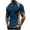 Navy, variant on HomeDM Men's Henley Button Down Shirts, Color Block Short Sleeve Casual Basic Tee Summer Lightweight T Shirts, Army Green