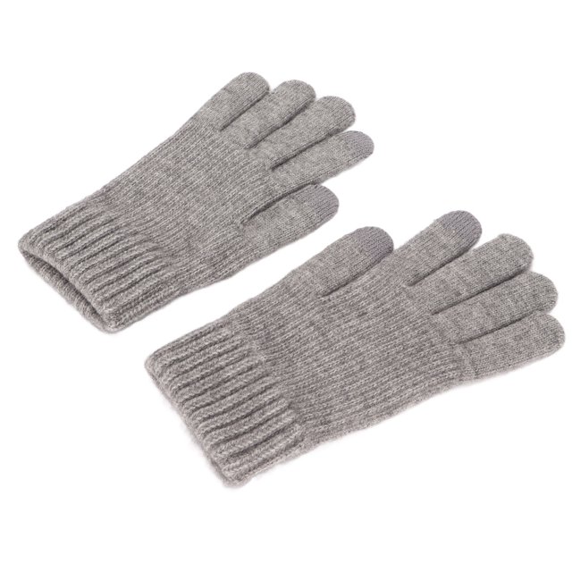 Guantes De Invierno, Guantes De Pantalla Táctil Térmicos Suaves Para Ciclismo ANGGREK Gris