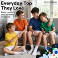 thumbnail image 5 of Brooklyn Vertical Boys Cotton Crew Neck Tagless T-Shirts, 4-Pack, 5 of 8