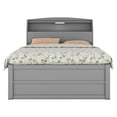 thumbnail image 4 of Full Size LED Platform Bed, Wooden Full Size Bed Frame with Pull out Trundle Bed and Flip-up Storage Headboard, Modern Platform with Under-bed Drawers for Boys, Girls, 4 of 7