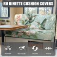thumbnail image 4 of Uorisanigo RV Dinette Cushions Covers Washable Elastic Floral Hummingbird Rv Couch Cover Anti-Slip RV Dinette Seat Cover for Trailer Including 1 Backrest & 1 Bench Covers, 4 of 7