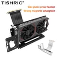thumbnail image 2 of Support de Carte Vidéo Support de Carte Graphique en Alliage d'Aluminium GPU Vertical Support de Carte Vidéo pour PC ATX Boîtier d'Ordinateur Blanc Câble PCIE4.0, 2 of 6