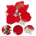 thumbnail image 1 of BEADCEST 15Pcs Decoration Flowers Tree Gold Glitter Powder for Christmas, 1 of 6