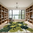 thumbnail image 2 of ODIKA 6'x9' Machine Washable Non-Slip Area Rug, Abstract Dark Green High Traffic Rug, Green, 1284497, 2 of 7