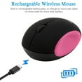 thumbnail image 3 of 2.4GHz Wireless Mouse Cute Small Silent Mouse Portable Mini Rechargeable Optical Mice Cartoon Computer Mouse 3 Buttons Cordless Mouse for Laptop Desktop PC Notebook, 3 of 9
