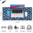 thumbnail image 5 of Long Mouse Pads for Desk,Blue Cartoon Unicorn Rainbow Sun Cloud Desk Mats on Top Of Desks, Desk Mouse Pad Extra Large with 3mm Non-Slip Base and Stitched Edge for Gaming,Work,Home 35.4"x15.7", 5 of 5