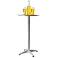 thumbnail image 3 of 23.6" Round Pub Table Bistro Bar Height Cocktail Table W/ 90° Foldable Table Top for Home, Restaurants, 3 of 15