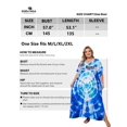 thumbnail image 4 of Edolynsa Womens Beach Kafan Coverups Oversized Caftan Loungewear Plus Size Bathing Suit Cover up Maxi mumu Dresses Long Tops, 4 of 8