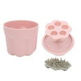 thumbnail image 2 of Cuenco de limpieza de brochas de maquillaje Amonsee TPR Rosa, 2 of 8