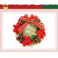 thumbnail image 2 of 12" Christmas Wreath Artificial Wreath with Pinecones, Bowknots, Flowers and Berries and Balls, Christmas Decor Wreath for Front Door Wall Window, 2 of 5