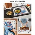 thumbnail image 5 of Large Induction Cooktop Protector Mat Independence Day Stove Top Covers for Electric Stove, Farmhouse American Flag Truck Star Burlap Decorative Stove Burner Cover Mats, Glass Top Stove Cover, 5 of 7