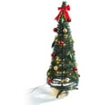 thumbnail image 3 of LampLust Pre-Decorated Pop Up Christmas Tree, Green with Ornaments - 4 ft Tall Slim Collapsible Pop-up Christmas Tree Decorated and Pre-lit with 100 LED Lights with Included Timer, 3 of 4