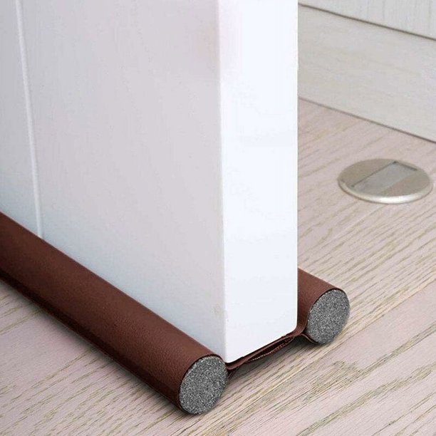 Parte inferior de la puerta con doble aislamiento, Burlete anti-frío, Burlete con doble aislamiento, Burlete de protección contra corrientes de aire anti-ruido, Universal Junta de puerta interior imp