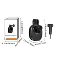 thumbnail image 3 of Klonfd Camera Accessories For Action Cameras ZJ846 Motorcycle Windshield Clamp For Insta360X5 And Series Stable Solution For Riding And Filming, 3 of 6