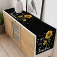 thumbnail image 4 of Yellow Sunflower Table Runner - 70 Inch Long, Kitchen Dining Table Runner Dresser Scarves, Summer Flower Bee Sunshine Black Farmhouse Decor for Coffee Tables Wedding Party Banquet, 4 of 8
