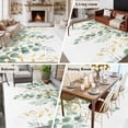 thumbnail image 5 of Sage Green Eucalyptus Leaves Area Rugs 5'x7', Small Throw Rugs for Laundry Room Playroom, Spring Summer Country Plants Indoor Outdoor Rug Non-Slip Low Pile Carpet Runner Reversible Floor Mats, 5 of 8