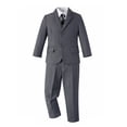 thumbnail image 2 of Boys' Suits Slim Fit 5 Pieces, Formal Suit Set for Wedding Teen Toddler Boy Dress gray，Sizes 4-16, 2 of 6