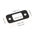 thumbnail image 2 of Uxcell 4Pack Door Strike Plate, 57mm x 25.5mm Stainless Steel Latch Deadbolt Replacement Lock Strike Plates, Black, 2 of 6