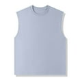 thumbnail image 2 of Busydd Mens Tank Top Plus Size Tops M-5XL Casual Solid Color Round Neck Gym Workout Tank Stylish Sleeveless Cotton T Shirts for Men Comfortable Breathable Oversized Summer Tops, 2 of 6