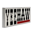 thumbnail image 4 of Stupell Industries Yeehaw Western Word Typography Painting Gray Framed Art Print Wall Art, 30 x 13, 4 of 10