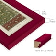thumbnail image 2 of Nouveau Decorative VI - Framed Print w/glass - Cherry Red, 2 of 8