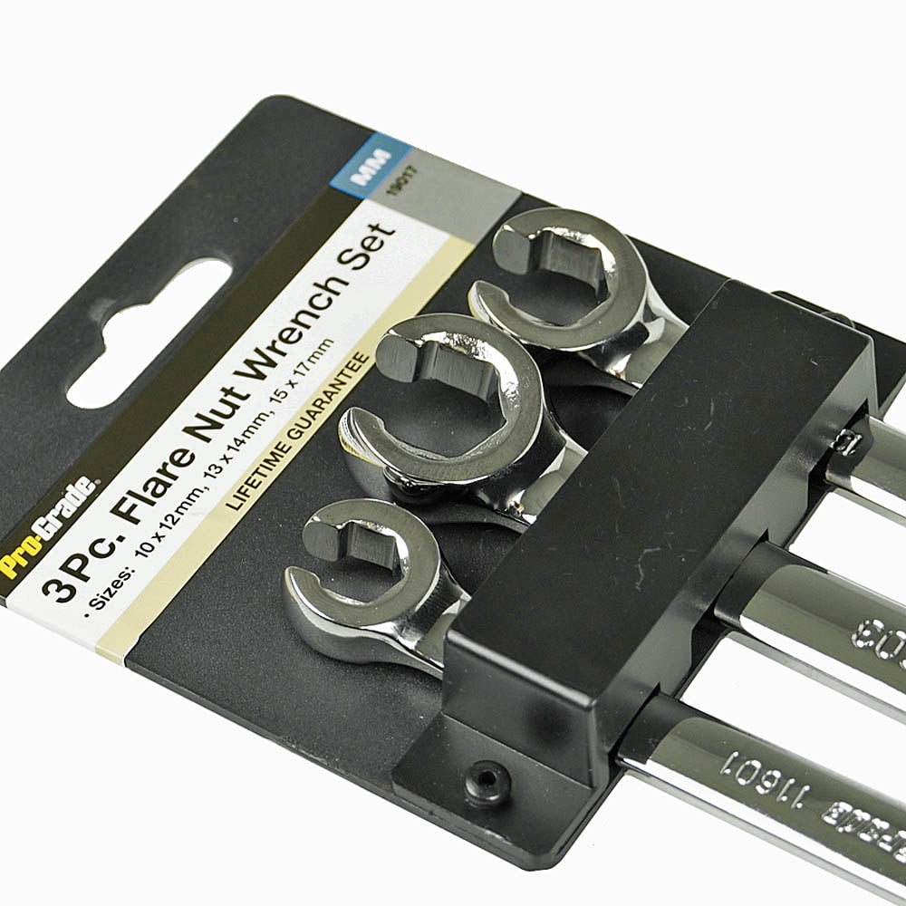 Pro-Grade 19043 SAE Black Phosphate Combination Wrench Set - 8 Piece