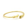 thumbnail image 2 of Gold-Tone Dual Fist Zinc Bangle Cuff Bracelet - Medium, 2 of 4