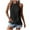 Black, variant on Women Summer Tops Women's Sleeveless Top With Eyelet Embroidery And Ruffle Trim Cowboy Tops for Women Workout Compression Shirt for Top Cropped Compression with Bra Shirts Green M
