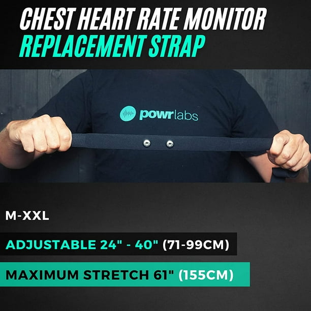 POWR LABS Bluetooth Heart Rate Monitor Chest Strap, Heart Rate Monitor with Chest  Strap