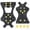 A S, variant on Ice Crampons for Hiking Boots,Traction Anti-Slip Cleats Ice Grippers for Shoes for Men Women Climbing Ice Fishing Footwear 10 Studs M