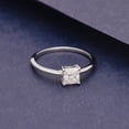 thumbnail image 3 of Mooneye 0.75 Ct Pear Moissanite Diamond 925 Sterling Silver Solitaire Women Graduation Gift Ring, 3 of 8