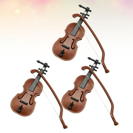 VERDANVERSE Mini Violin 3Pcs for Toy House Accessories and Traditional Design