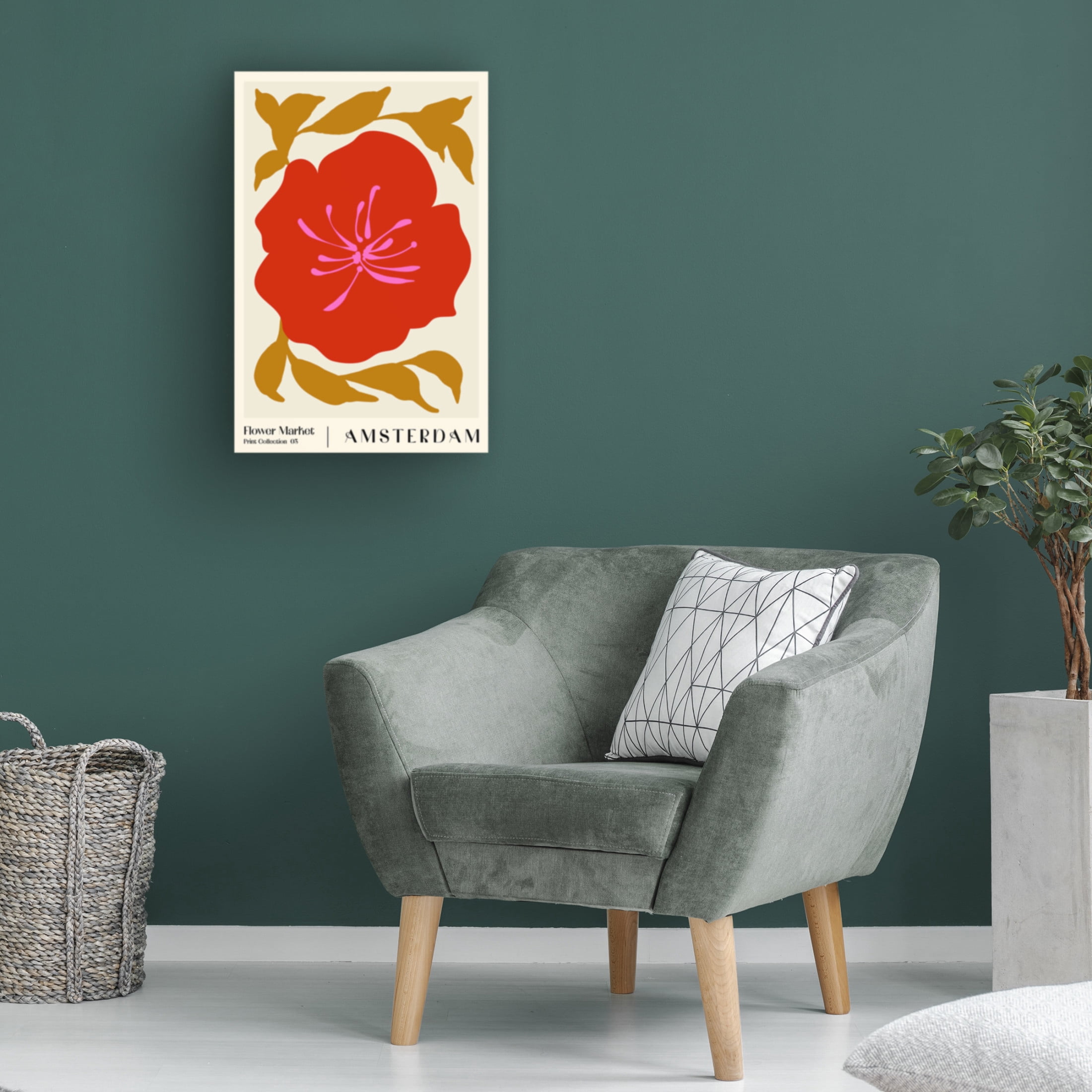 Trademark Fine Art NKTN   Flower Market Amsterdam Canvas Wall Art