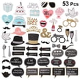 thumbnail image 5 of MasteelfCA 53pcs Wedding Party Photobooth Props Beard Lips Party Decorations Camera Cocktail Photo Booth Props, 5 of 5