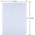 thumbnail image 2 of 12 bolsillos para carpetas, tamaño A5/a6, carpetas con 6 agujeros, carpetas con cremallera para carpetas de cuaderno de 6 anillas, bolsas de hojas sueltas, bolsa de PVC impermeable, 2 of 5