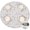 Pioneer Flower Floral, variant on Pioneer Flower Floral Print Pattern Round Fitted Tablecloth with Elastic Edge, Waterproof Dining Table Cover for Indoor Outdoor Camping and Daily Use