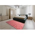thumbnail image 5 of Ahgly Company Machine Washable Indoor Round Transitional Pastel Pink Area Rugs, 6' Round, 5 of 7