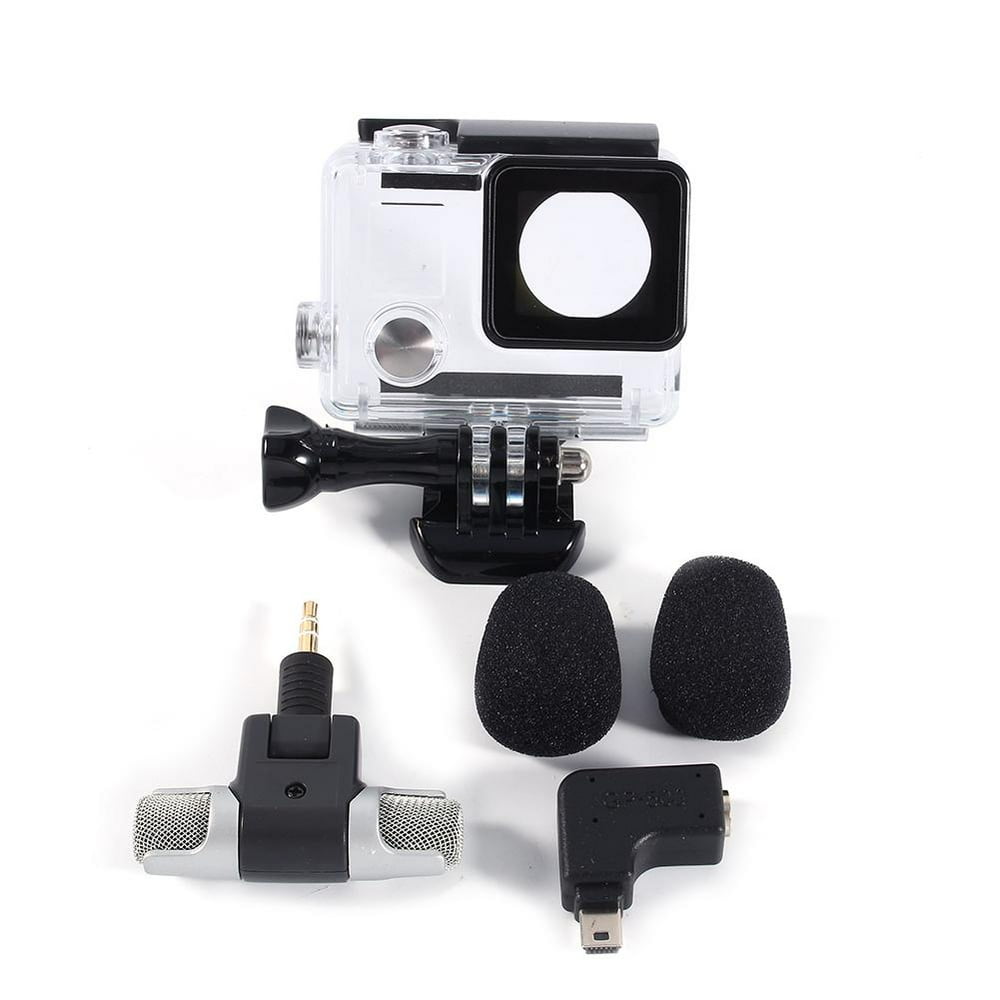 Mgaxyff Stereo Microphone + Side Open Protective Housing Case Kit