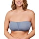thumbnail image 1 of Sujetador sin tirantes HSIA Fiery Smoke Blue, cobertura total, busto grande, 1 of 7