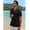 Black, variant on COOFANDY Mens Beach Shirt Short Sleeve Fashion Summer Beach Casual Shirts for Men Regular Fit