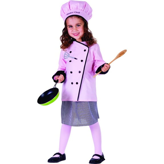 Dress Up America 754-T4 Master Girl Chef Costume- T4