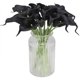 thumbnail image 3 of Decoración floral artificial Oficina en casa PU Flor falsa Ceremonia de boda Mini flor artificial, Negro 20 Piezas Eigraketly HA6565-07B*20, 3 of 3