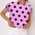 thumbnail image 2 of Birdeem Mode Femmes Décontracté Col Rond Sans Manches T-Shirt Imprimé Blouse, 2 of 12