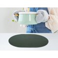 thumbnail image 5 of Unique Bargains Set of 6 Leather Table Placemats for Dining Table Decor Dark Green Gray, 5 of 7