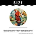 thumbnail image 2 of 12 Inch Wall Clock Battery Operated Silent Clock Decorative for Office, Kitchen, Outdoor, Living Room，Beautiful Parrot Picture, 2 of 5